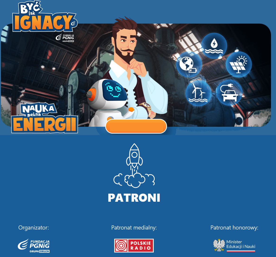 Być jak Ignacy „Nauka pełna energii” - plakat